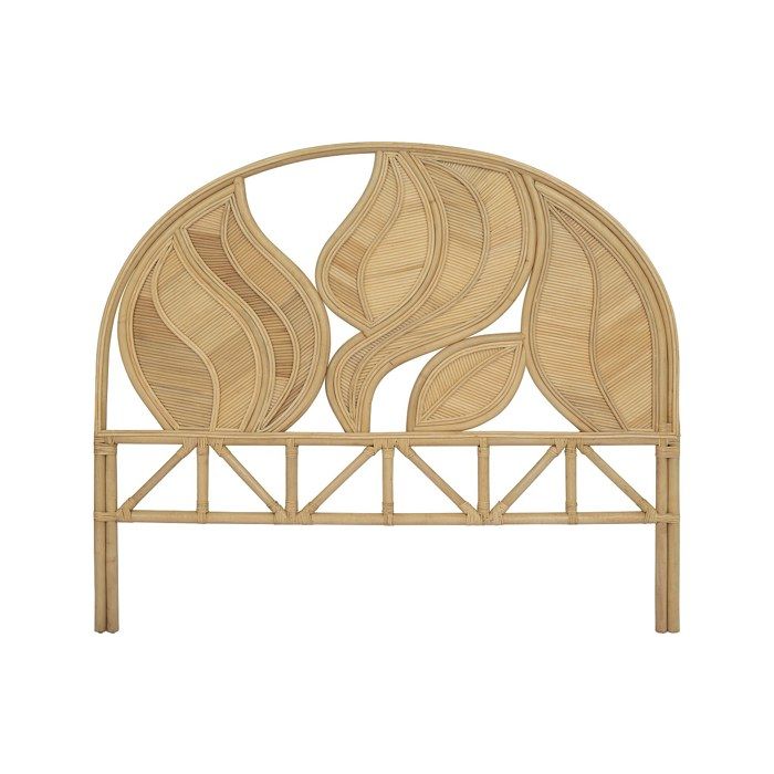 Tête De Lit En Rotin Naturel 140 Cm JAKOBIA - Style Ethnique, Livrée Montée, à Fixer Au Mur - Pour Chambre Chaleureuse