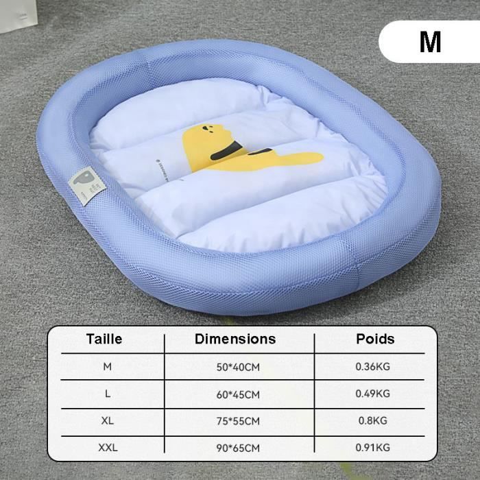 Comparer les prix de Tapis d'été cool pour chien - Nid résistant aux morsures et aux égratignures - Bleu - 50*40cm