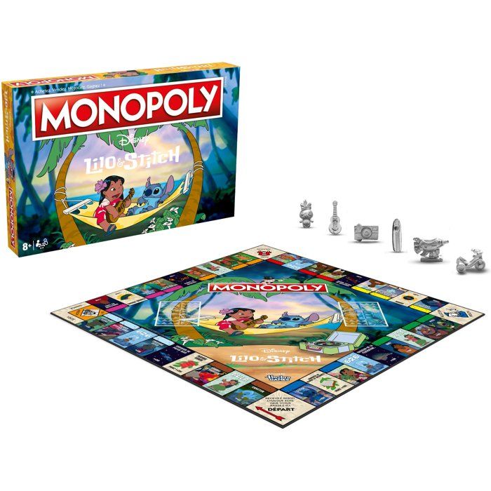 MONOPOLY - Lilo & Stitch - Jeu de société - WINNING MOVES - 2 à 8 joueurs - Dès 6 ans