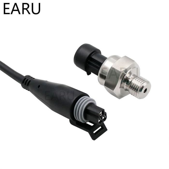 Capteur De Pression 30-500 PSI En Acier Inoxydable - Pour Air, Eau, Carburant - Sortie DC 5V, Filetage 1/8 NPT