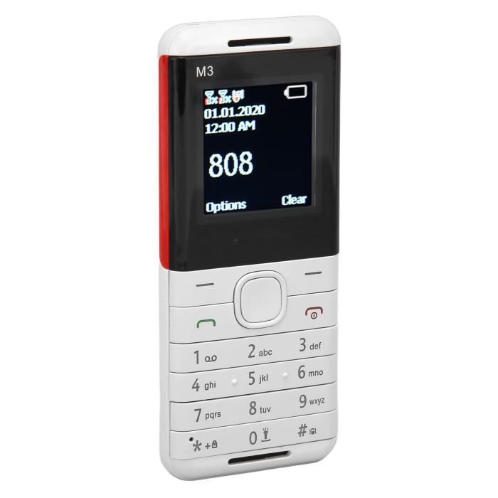 Batterie 500 mAh 3G fonctionnalité téléphone senior téléphone