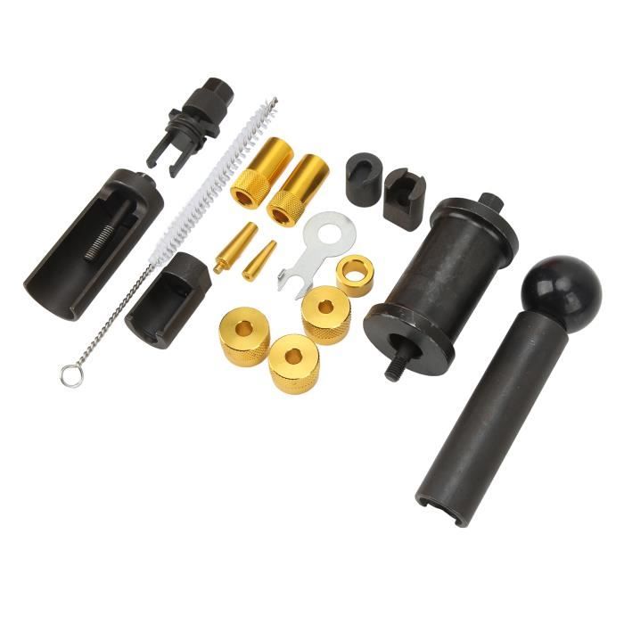 HAOHIZE Kit Outils Dépose Injecteurs Carburant - Extracteur 3 Pièces Acier Carbone