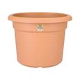 Elho Green Basics Cilinder Pot de fleurs Marron clair 55 cm-1