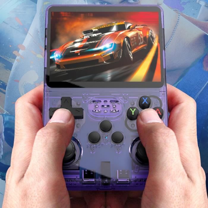 Console R36S Portable - 18000 Jeux Rétro - Écran IPS 4" - Batterie 4000mAh - Système Linux - Version 128Go (Blanche) - 10