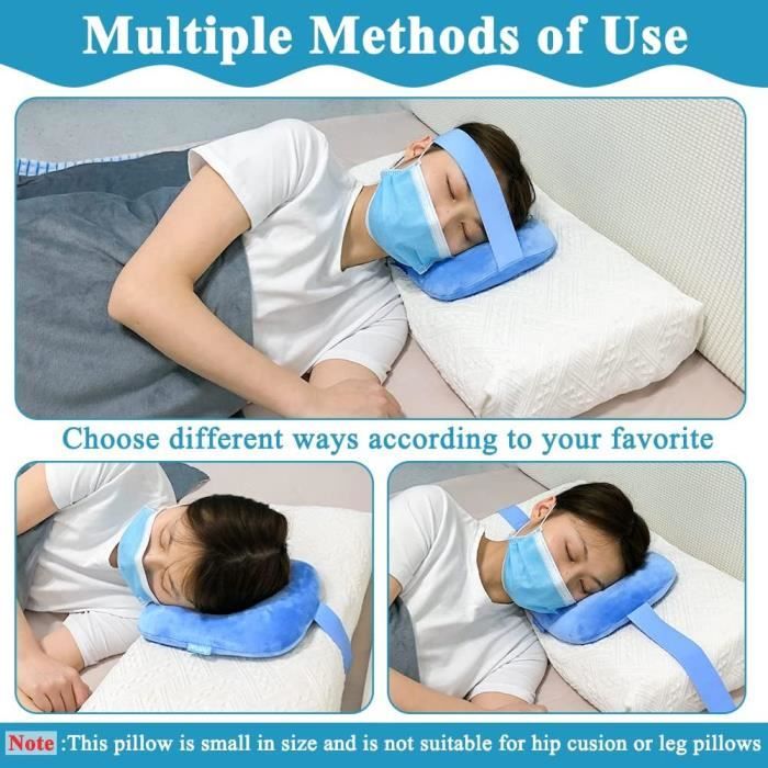 Oreiller Avec Trou Pour Piercing D'oreille – Confort Pour Dormeurs Sur Le Côté, Soulage La Douleur, Gris Coton
