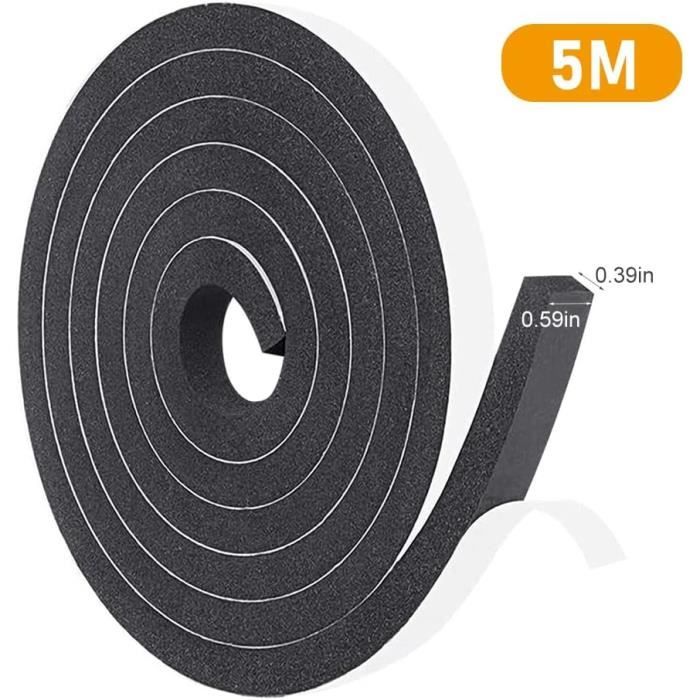 Bande Joint Caoutchouc Auto-adhésif - Largeur 10 Mm, épaisseur 100 Mm - Pour étanchéité Et Protection