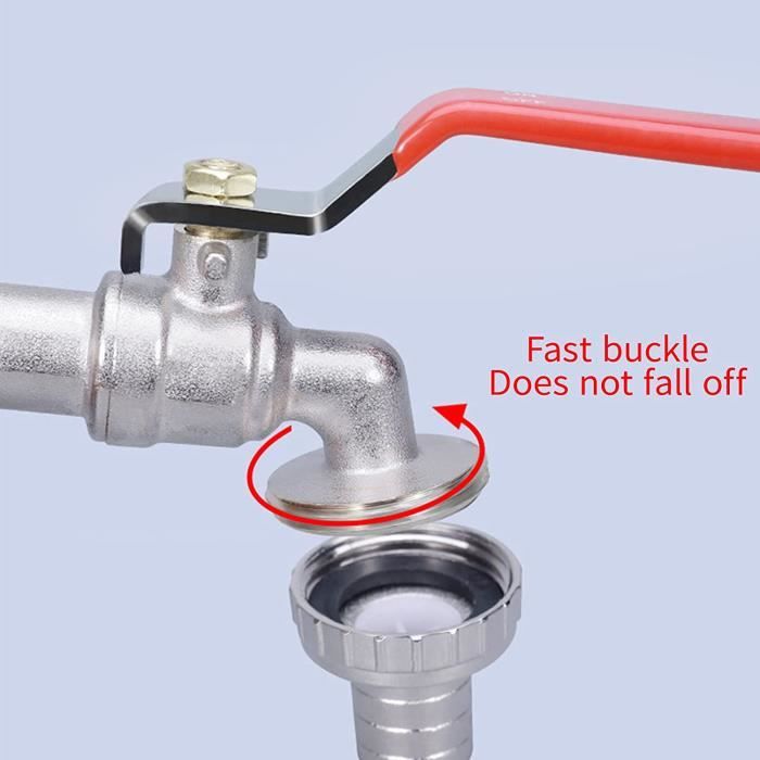 Robinet Cuve 1000l, 3/4" Adaptateur De Réservoir En Alliage D