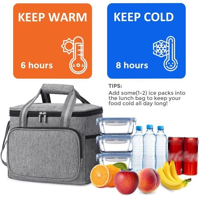 ALLCAMP 30L Sac Isotherme Pliable pour 4 Personnes Isotherme Panier de