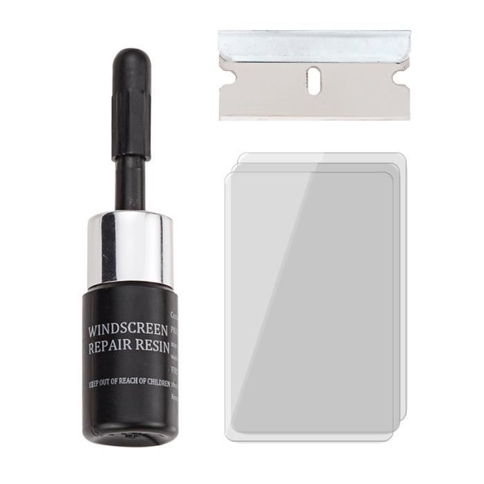 Kit Réparation Pare-Brise - Liquide Réparation Fissures - Pour Étoiles, Yeux De Bœuf - 20ml + Accessoires