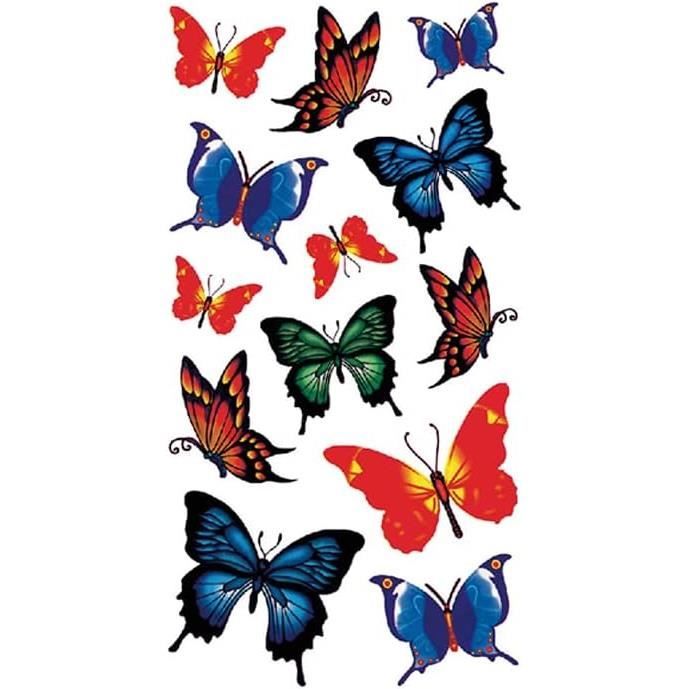Tatouages éphémères Papillons - Temporaires, Neufs Dans Leur Emballage D'origine