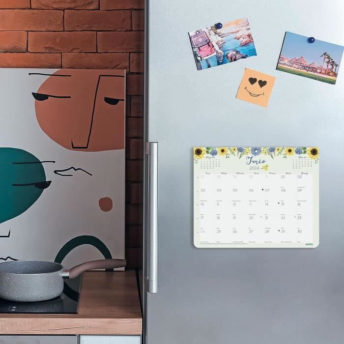 Calendrier magnétique réfrigérateur 2024 Bloc design mural avec aimant pour  écrire janvier 2024 - décembre 2024 (12[S53] - Cdiscount Beaux-Arts et  Loisirs créatifs