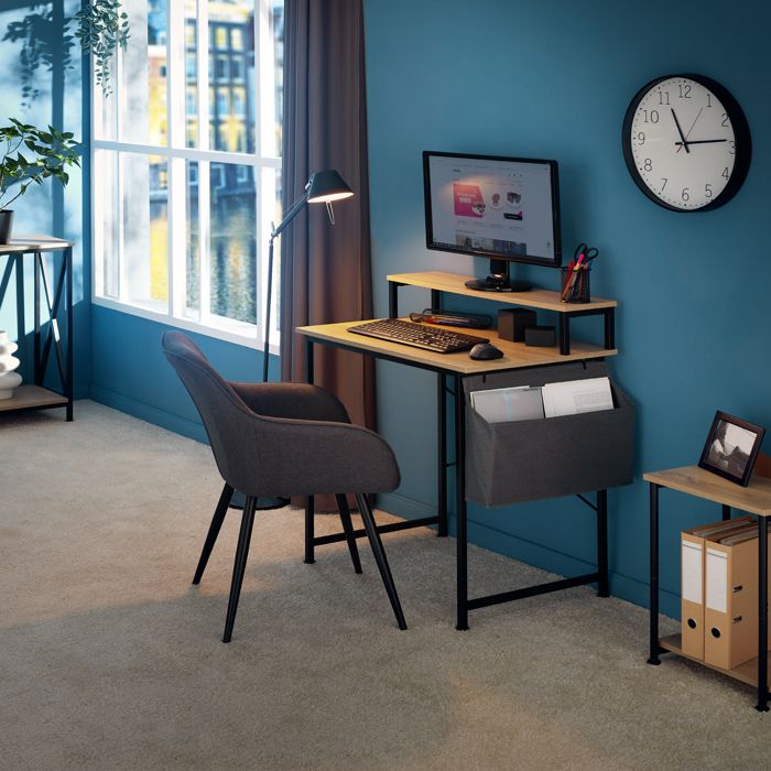 vasagle bureau à domicile ordinateur table de bureau avec des étagères bureau  bureau bureau d'ordinateur avec tiroir