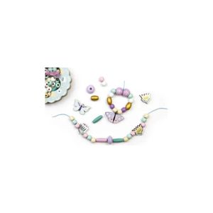 Rayher - Boîte de perles en verre opaques à grand trou - Bleu - 5,4 mm - 55 grammes