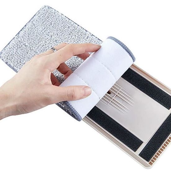 4 Housses Serpillère VFANDV Pour Balai Lave-Sol | Microfibre 44x15cm | Lavable 60°C | Pour Sols Lisses