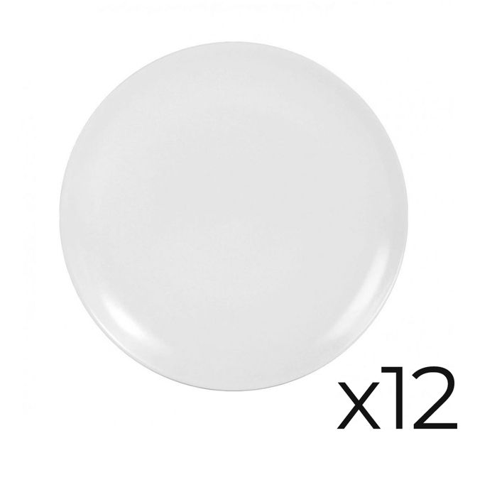 Lot De 2 Assiettes Rondes Blanches – Fantaisie Et Déco