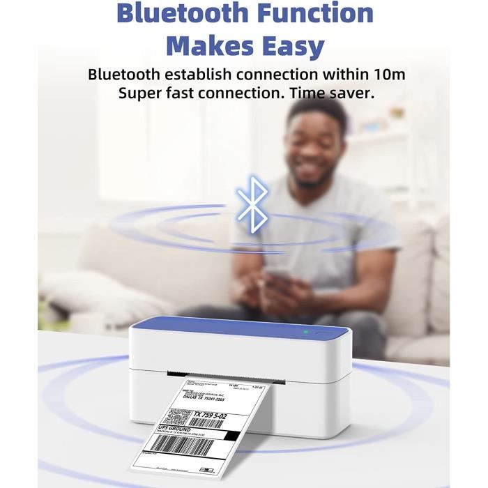 MakeID étiqueteuse Bluetooth, Imprimante étiquette autocollante, Imprimante  Thermique Portable, Compatible avec iOS Android, M[1] - Cdiscount  Informatique