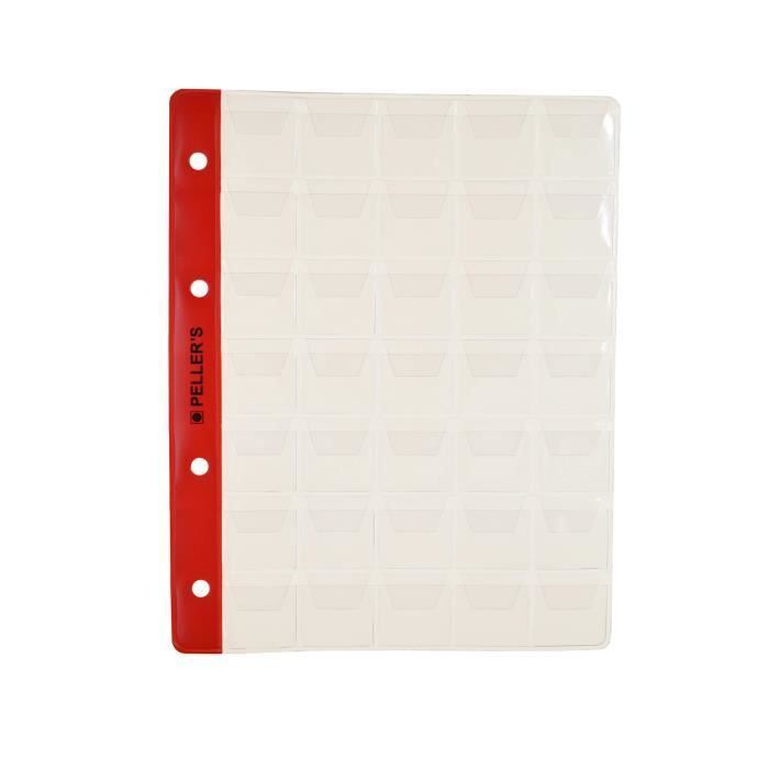 PELLER'S PM3510 10 Feuilles pour Collection de pièces, 27mm X 27mm PELLER'S PM3510 10 Feuilles pour Collection de pièces, 27mm X 27mm