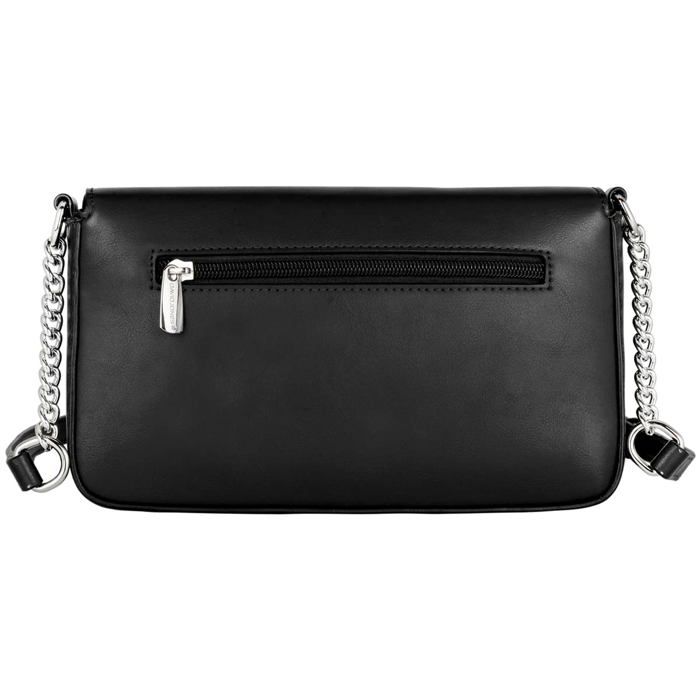 David Jones Sac Bandoulière Téléphone Portable Femme - Mini Sac à Main Élégant Noir