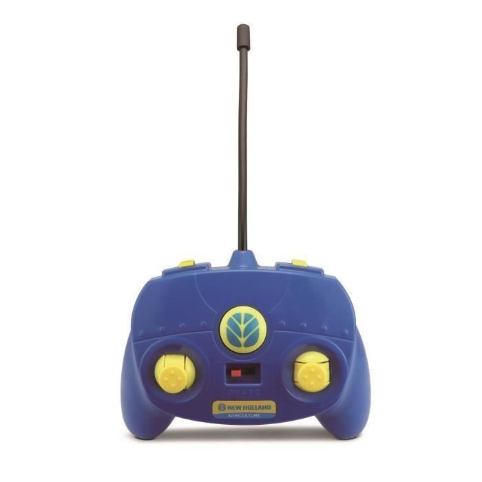 Vehicule radiocommande MAISTO Tracteur New Holland Sonore et Lumineux Bleu Interieur Cdiscount Jeux Jouets