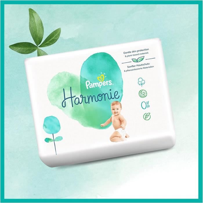 Pampers - 80 Couches Pampers Harmonie, Taille 1, 2-5 kg