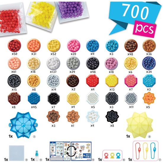 Aquabeads Méga Coffret La Pat’ Patrouille – Perles Magiques à L’eau, Activité Créative Dès 4 Ans, Transforme Tes Héros En Porte-clés