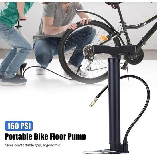 Protable Vélo Pompe STAND pompe à air haute pression Pompe à air Pompe manuelle avec manomètre 