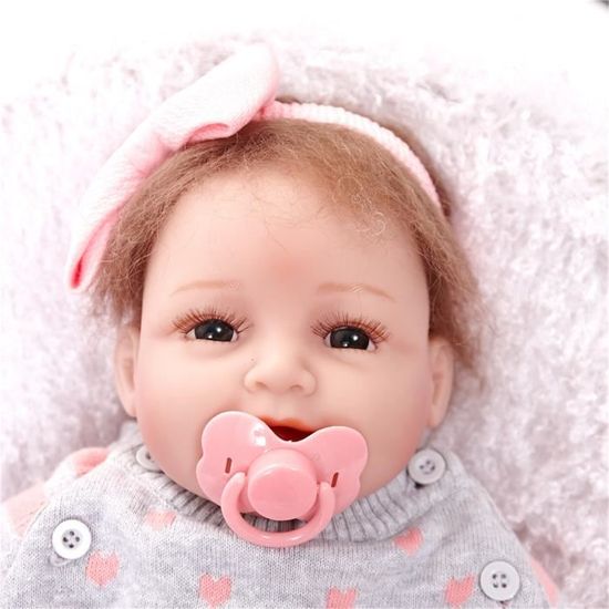Tempsa 55 Cm Poupees Nouveau Ne Bebe Realiste Silicone Dormir Reborn Fille Jouet Cdiscount Jeux Jouets