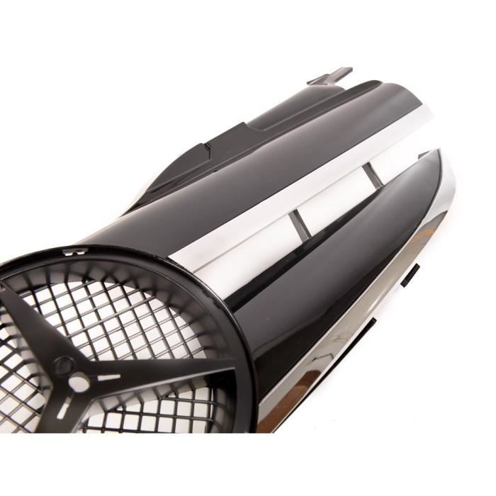 CALANDRE MERCEDES SLK R170 DE 08/1996 A 12/2003 NOIR BRILLANT ET CHROME ...