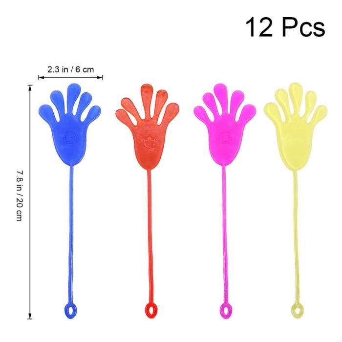 Mains Collantes Colorées Jouets Extensibles, Paumes d'escalade Collantes  pour Les Enfants Fête Faveurs Enfants Fête d'anniversaire, 10 Pièces,  Couleur aléatoire : : Jeux et Jouets