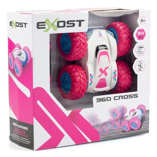 voiture radiocommandée exost 360 cross rose