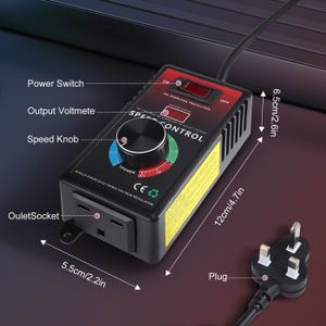 ANGEEK Régulateur De Vitesse 2000 W AC 50–220 V 25 A Régulateur De