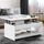 Table basse avec plateau relevable bois blanc