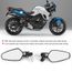 Accessoire Moto CNC en Aluminium Vue arri/ère R/étroviseurs Miroir de c/ôt/é Yamaha MT07 MT09 MT07 for Kawasaki Z900 Z800 Z900RS Z1000 qualit/é Color : Black