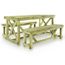 3 Pcs Ensemble De Mobilier D Exterieur Bois Fsc 1 Table 160 X 79 X 75 Cm Et 2 Bancs 140 X 38 X 45 Cm Achat Vente Ensemble Table Et Chaise De Jardin Ensemble De Mobilier 3 Pcs Cdiscount