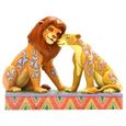 Figurine - Disney - Le Roi Lion - Simba et Nala - Jaune Orange Marron-0