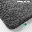 Tapis de bain - Casa Pura - Sky Uni - Polyester - Gris sombre - 70 x 120 cm-0