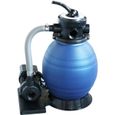 Groupe de filtration - HABITAT ET JARDIN - 3.5 m3/h - Filtre à sable - Pompe à sable - Bleu-0