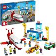 LEGO® City 60261 L’aéroport central, Jouet Educatif Avion et Camion avec 6 Mini-Figurines pour Enfants de 4 et plus-0
