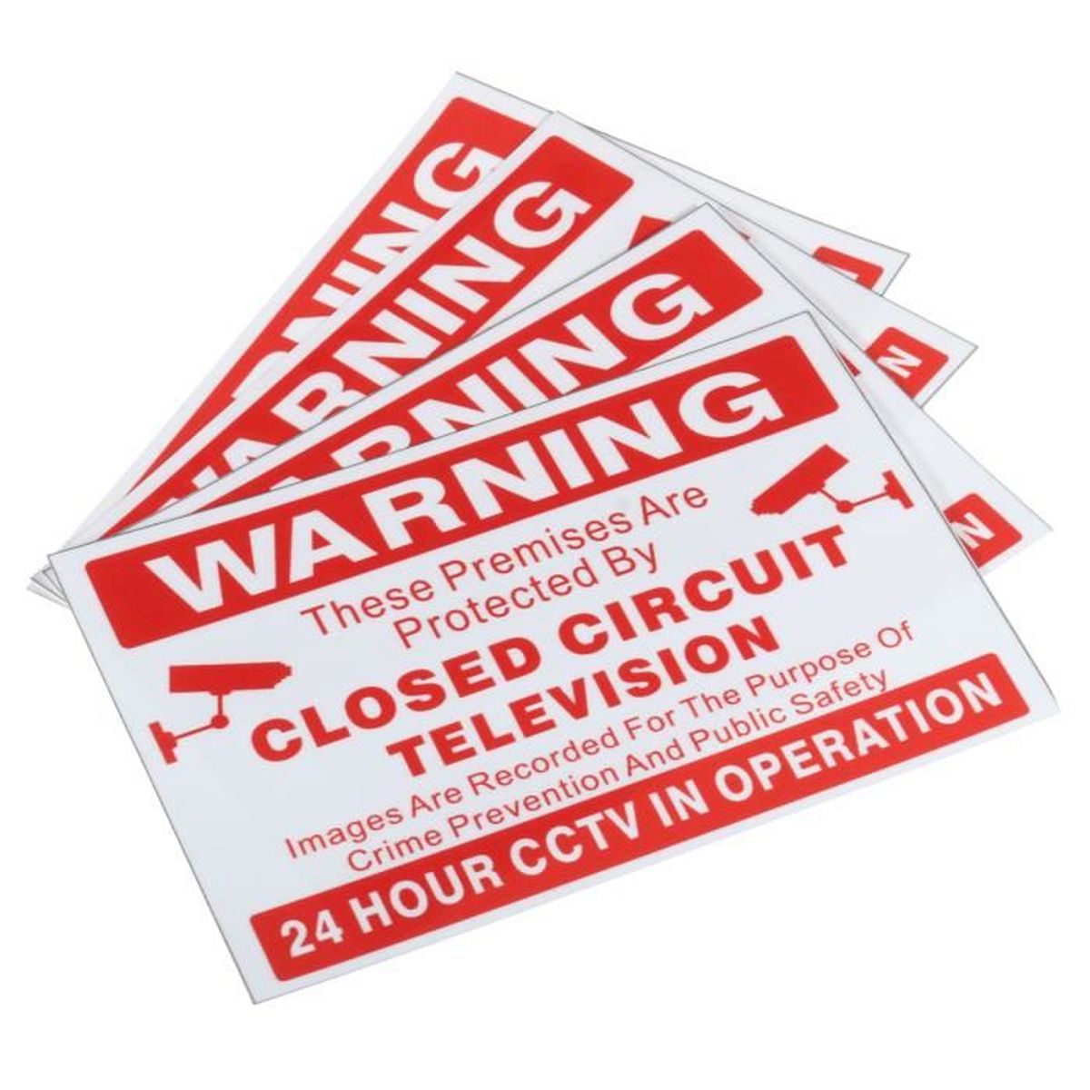 New Sticker étiquette CCTV Camera Autocollant Alarme Surveillance Vidéo Sécurité 4*120*80mm