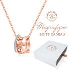 Beau Collier femme Rome Baigné dans l'OR. Cadeau femme original. Boîte à bijou offerte. Marque 2SPLENDID®
