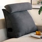 Coussin De Dossier Triangulaire - Support Lombaire Pour Lit Et Canapé 180x50x20cm