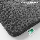 KARAT Tapis de bain Sky Uni Gris sombre 70 x 120 cm