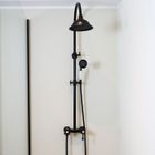 Leeds colonne de douche mécanique rétro noir vieilli Essebagno