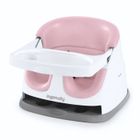 INGENUITY Réhausseur de chaise bébé enfant de 6 mois à 3 ans, Base 2 en 1 Pivoine, plateau amovible, rangement et nettoyage facile
