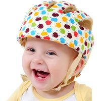 Casque de protection pour bébé - Marque - Modèle - Coton - Taille ajustable - Protection de la tête