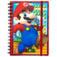 Super Mario 3D Lenticular A5 Wiro Carnet