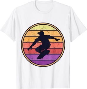 SKATEBOARD - LONGBOARD Skateboard Skateboard Rétro T-Shirt.[Z1345]