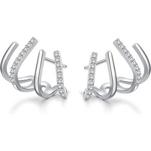 SLUYNZ 925 Argent Sterling Bar Pendre Boucles D’oreilles Pour