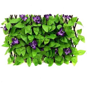 Treillis Lierre Artificiel Extensible Fauhapyway - Décoration Verte Pour Jardin, Terrasse, Intérieur - 6