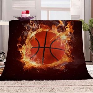 COUVERTURE - PLAID GDHJXJW-Couverture 100x150cm Basket lit des Sports